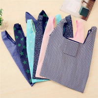 [HADIAH TIDAK UNTUK DIJUAL] Tas Belanja Lipat Ramah Lingkungan Nylon foldable reusable shopping bag 