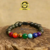 THE BALANCE Gelang Cakra 7 Batu Alam Bumi mix Batu Natural Giok Htam Black Jade ASLI Aceh Original b