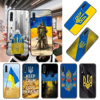 Phone Case For Samsung Galaxy A80 A72 A71 A70 A53 A52 A 51 50 42 32 31 30 23 20 41 S 5G Cover silicone soft shell Flag Ukraine