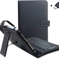 Tablet Case With Keyboard Travel Portable Sleeve Removable Keyboard Cover Compatible For 7/8 Inches IOS Android Windows System