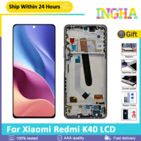 6.67" AMOLED lcd For Xiaomi Redmi K40 Pro K40Pro Display LCD Screen With Frame For Redmi K40 M2012K11AC LCD Touch Screen Parts
