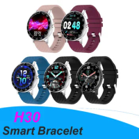 10pcs H30 Smart Watch Men DIY Watchface Full Touch Fitness Tracker Heart Rate Blood Pressure Smart Clock Women Smartwatch