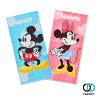 【ONEDER旺達】Disney 米妮 米奇 卡通 純棉毛巾 童巾 小毛巾 MK-DB004 MN-DB004