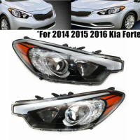Headlights Assembly For 2014-2016 Kia Forte Forte Koup Forte5 Headlights Passenger Driver Side Headlamps Front Headlight LH+RH