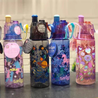 New Genuine Disney Australia Smiggle Mermaid Student Printed Water Bottle Large Capacity Straw Cup Sports Portable Gift