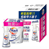 [COSCO代購5 超取限一組] C429229 Attack ZERO 超濃縮噴槍型洗衣凝露 400公克 + 補充包 2100公克