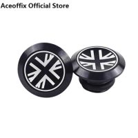 Aceoffix Cycling Handlebar Plugs for FNHON Brompton 3SIXTY Folding Bikes Alloy End Plugs