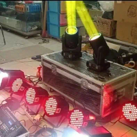 Paket Lighting Panggung ( 6 Parled 54 Fullcolor + 2 Beam 200W Led Strip + 2 Fresnel 200W 2In1 + Mixe