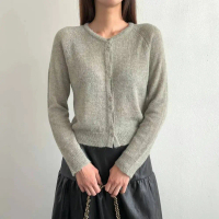 【HSTYLE】正韓罩衫 羊毛針織外套BBO1003-均碼-淺紫色