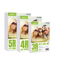 3R Size Dye Ink Bright White Glossy Photo Paper 180gsm 200gsm 230gsm