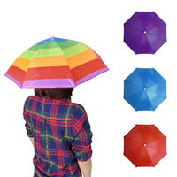 彩色傘帽-小 防曬傘帽 釣魚帽 雨傘帽 戶外休閒 客製化印字 贈品禮品