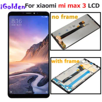 For XIAOMI Mi Max 3 LCD Display Touch Screen Digitizer Assembly Replacement Screen for Mi Max 3 LCD Display with Frame
