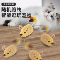模擬遙控電動小老鼠貓咪自嗨解悶感應逗貓寵物貓玩具