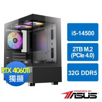 華碩B760平台[秘星俠士]i5-14500/32G/RTX 4060 Ti/2TB_M2