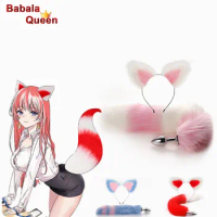 Anal Sex Toys Fox Tail Butt Plug Set With Hairpin Anal Kit Anal Butplug Tail Prostate Massager Anal Plug BDSM for Couple Cosplay