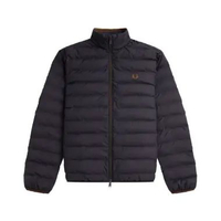 Fred Perry Zip Insulated Puffer Jacket Navy M Blue