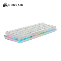 【CORSAIR 海盜船】K70 PRO-白 MINI 銀軸RGB 無線中文機械式鍵盤