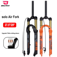 BOLANY Bike Air Suspension Fork 27.5/29inch 120mm Travel Oil mtb Lightweight Magnesium Alloy Quick Release Bicycle Fork