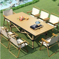 Bingo Meja Camping Table Portable Foldable Table Camping Outdoor Table and Chair Set