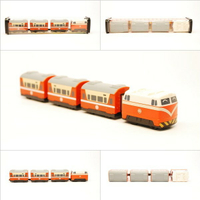 台鐵莒光號列車 E200型 鐵支路4節迴力小列車 迴力車 火車玩具 壓克力盒裝 QV009T1 TR台灣鐵道