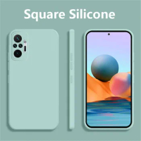 Square Candy Silicon Phone Case For Xiaomi Redmi Note 11 10 11S 9S 9 Pro Max 8 7 Pro 9T Mi 11 Lite POCO X3 M3 F3 Slim Soft Cover