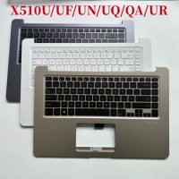 100%New US English For ASUS X510 X510U X510UN X510UF X510QA X510UR Laptop keyboard Palmrest Assembly