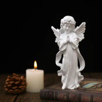 Praying Angel Statues Art Decorative Figurine Home Garden Decor Angel Collection Memorial for TV Stand, Desk, Table Bookshelf