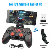 X3 Wireless Bluetooth Game Controller for PC Mobile Phone Android IOS TV BOX Tablet Joystick Gamepad Joypad Holder Kids Gift