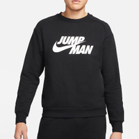 Nike Jordan Jumpman 男裝 長袖 休閒 Logo 螺紋袖口 袋鼠口袋 黑【運動世界】DJ0241-010