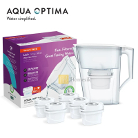 Liscia 白色2.5L濾水壺連Evolve+ 濾芯6件 (PJ0603) 淨水壺 NSF認證