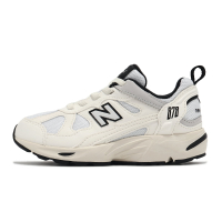 New Balance NB 休閒鞋 878 中童 寬楦 白 黑 復古 彈力帶 小朋友 運動鞋 NB PV878ST1-W