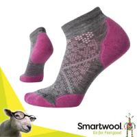 【美國 SmartWool】美國製造 美麗諾羊毛 PhD RUN 低筒輕薄羊毛跑步襪/戶外襪_SW211 粉霧紫