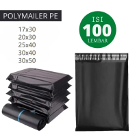 kantong plastik packing/polymailer pe - hitam ekonomis