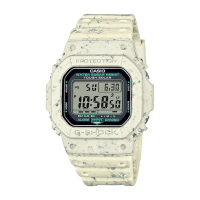 【CASIO 卡西歐】G-SHOCK 太陽能電力 獨特米白 永續時尚 經典方型 G-5600BG-5_43.2mm