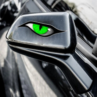 3D Simulation Cat Eye Car Sticker, Eye Mirror Sticker, Occlusion Sticker Scratch Car Simulated Q1Q9