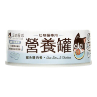 【汪喵星球】幼母貓營養主食罐80g*24入-鱸魚雞(貓主食罐)