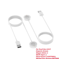 USB Charger Cable For Fossil Gen 6/5/4/Skagen falster 2/Misfit Vapor 2 Smartwatch Charging Dock Bracket
