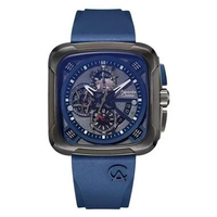 Jam Pria Alexandre Christie AC6577 Karet Grey Navy
