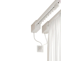 【歐德沐】電動智能窗簾軌道 窗簾 電動窗簾 離線聲控/靜音軌道/遠程遙控(高穩定 低延遲 離線聲控 3.5米)