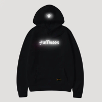 Fullmoon Hoodie Jumper Menyala Reflective Fleece Tebal