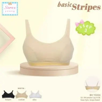 Sorex Young Bra Y3323 Stripe Step 3 - Bra Tanpa Kawat 34 Cream