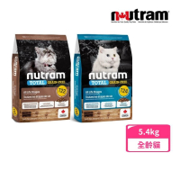 Nutram 紐頓 無穀全能系列T22/T24挑嘴全齡貓 5.4kg/12lb(貓飼料、貓乾糧、無穀貓糧)