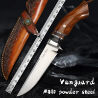 M390 Powder Steel Knife High Hardness Sharp Blade Camping Knife Outdoor Survival Straight Knife Tactical Knife Collection gift