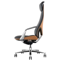 Luxury Reading Design Office Chairs Mobile Ergonomic Individual Leather Desk Chair Executive Silla Escritorio Furniture SY50OC