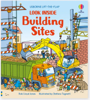 Usborne Look Inside Building Sites Buku Import Lift the Flap Look Inside Board Education Edukasi Ana