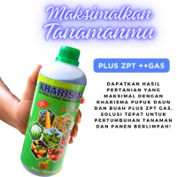 Pupuk Daun dan Buah Pupuk Kharisma  NPK ZPT GA5 1000ml Tingkatkan Berat Buah Cegah Kerontokan