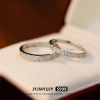 แหวนคู่ JYJIAYUJY เงินแท้ S999 ของแท้ 100% ในสต็อก คุณภาพสูง ทันสมัย ไม่แพ้ เครื่องประดับ เหมาะสำหรั