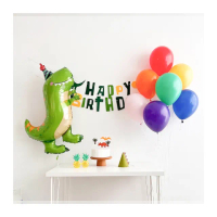 【阿米氣球派對】可愛恐龍生日氣球套餐組(氣球 生日氣球 生日佈置)
