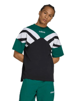 เสื้อยืดผู้ชาย Archive Cutline รุ่น JX3075 สี Black / Black / Collegiate Green