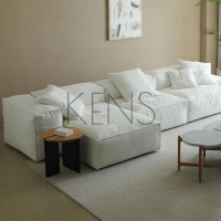 【KENS】沙發 沙發椅 意大利豆腐塊意式極簡模塊組合沙發設計師羊羔絨酒店民宿雙向沙發